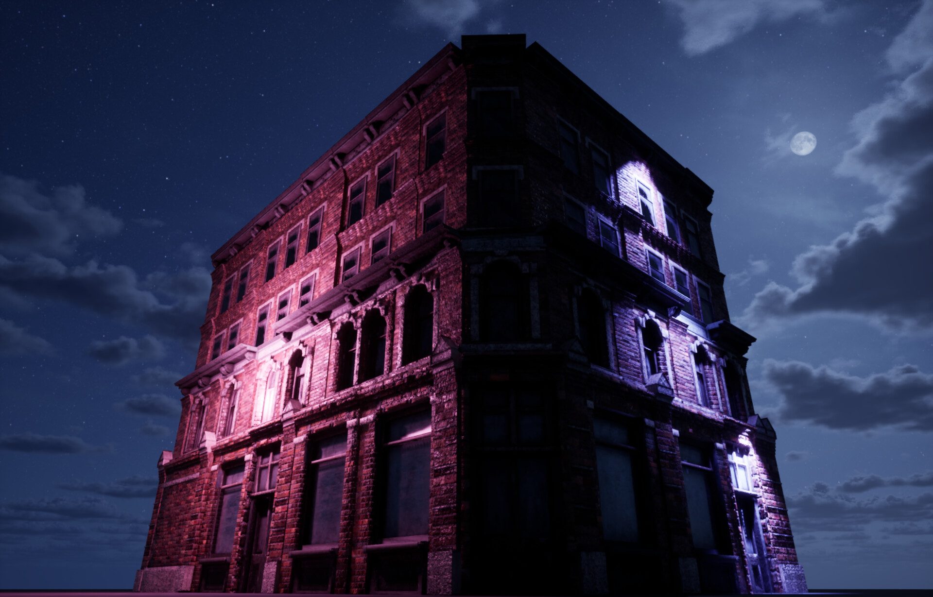 Modular New York building full render in UE5